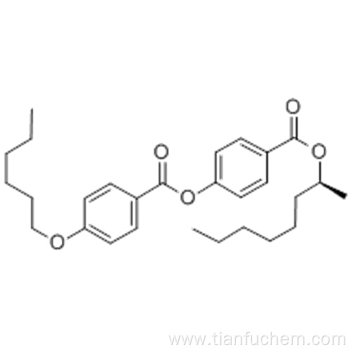 Benzoic acid,4-(hexyloxy)-, 4-[[[(1S)-1-methylheptyl]oxy]carbonyl]phenyl ester CAS 87321-20-8